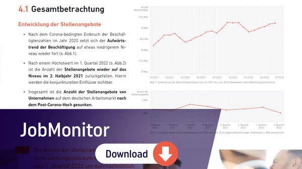 Analyse Stellenprofile und Trends auf Arbeitsmarkt im KCE JobMonitor